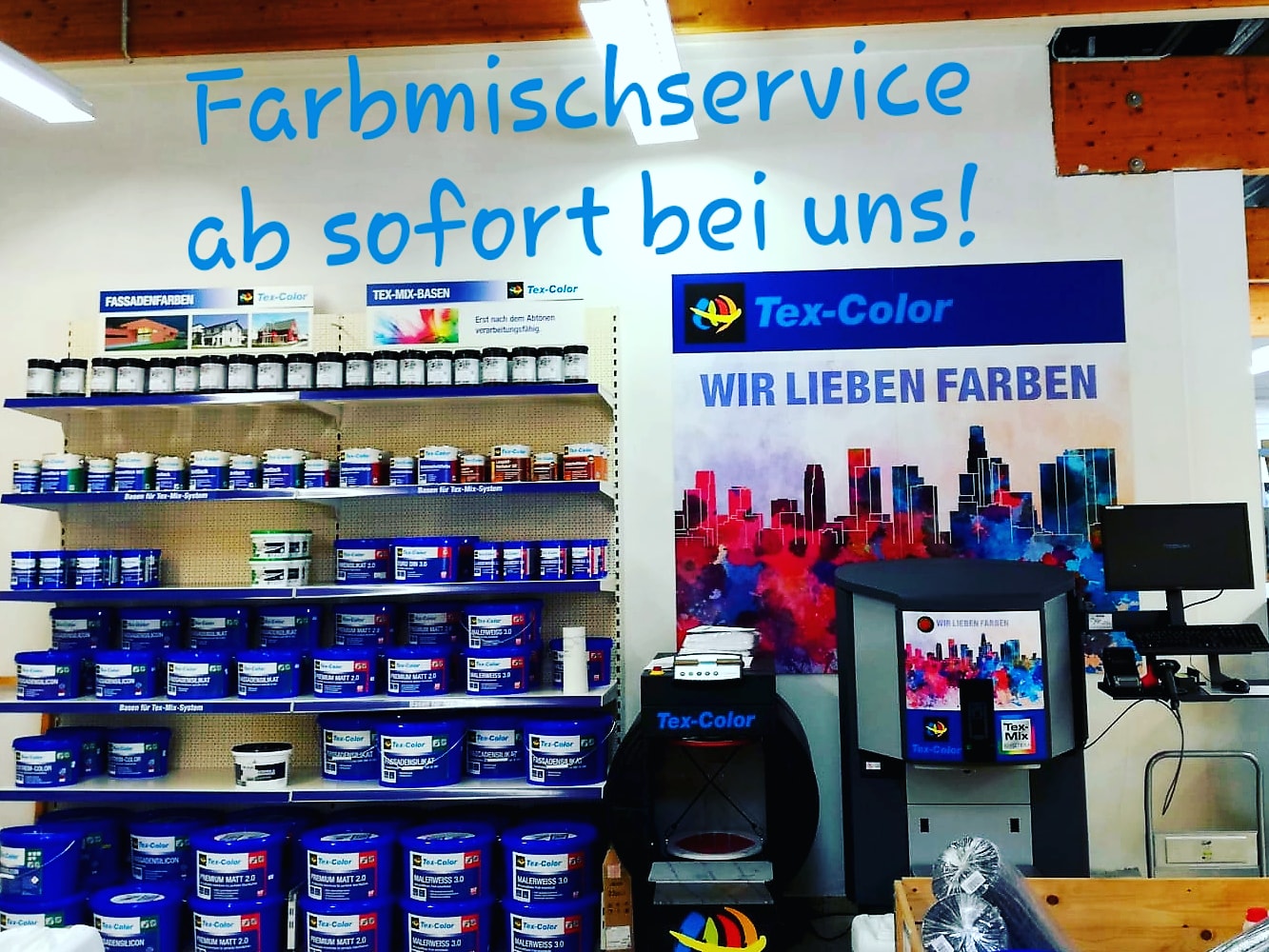 Farbmischanlage mit Farbmischservice